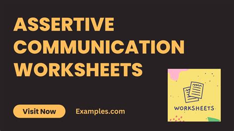 Assertive Communication Worksheet 的图像结果