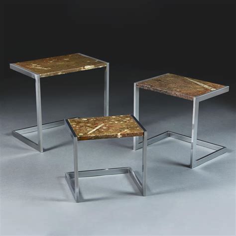 An Unusual Nest of Fossil Top Tables | BADA
