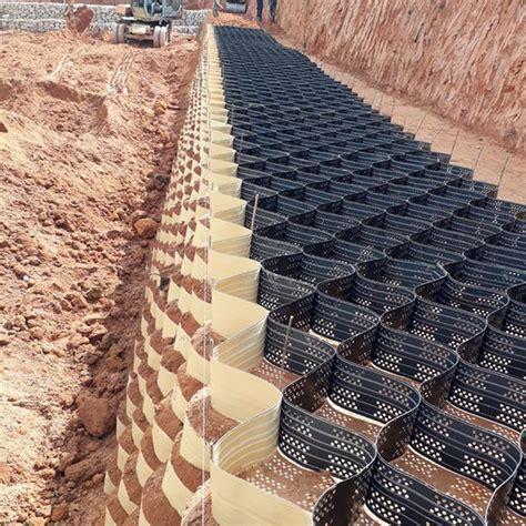 Buy LZMZMQ Stabilization Gravel Geocells Grid for Keystone Wall ...
