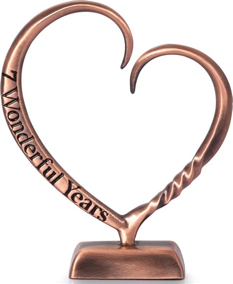 Amazon.com: BESZONE 7 Year Anniversary Copper Gifts for Her Him Gift ...