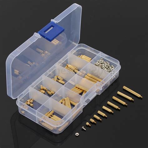 Yosoo 270Pcs M2 3-25mm Male to Female Brass PCB Standoff Screw Nut ...