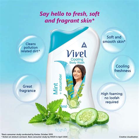 Buy VIVEL BODY WASH - MINT CUCUMBER- 100 ML Online & Get Upto 60% OFF ...