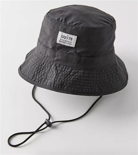 black bucket hat | Mens hats fashion, Bucket hat, Hats for men
