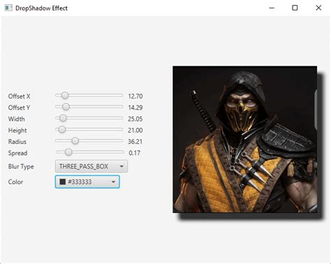 Image result for JavaFX Drop Shadow CSS