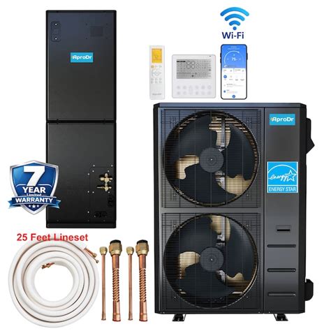 AproDr AHU 5-Ton 17.5 SEER2 Energy Star Wi-Fi Ducted Split System ...
