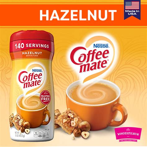 Coffee Mate Hazelnut Coffee Cream Gluten free 425g - Wonderfulmom.lk