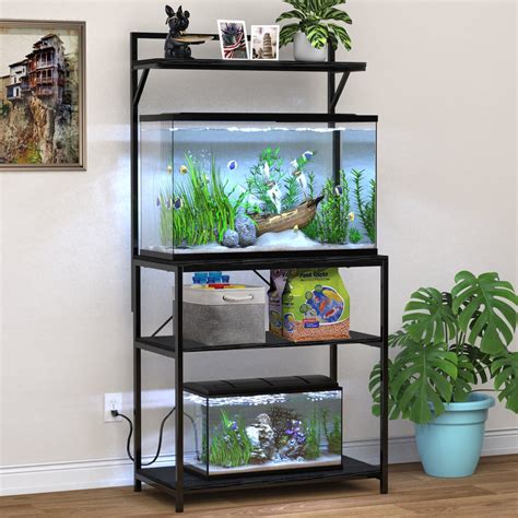GDLF Heavy Duty 20-29 Gallon Fish Tank Stand, Large Modern Aquarium ...