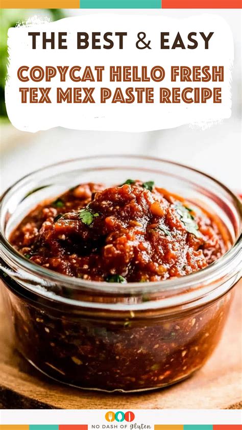 Copycat Hello Fresh Tex Mex Paste Recipe