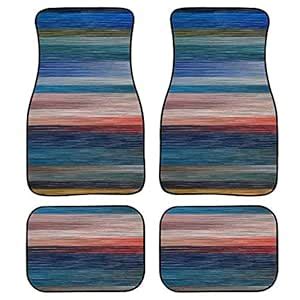 INSTANTARTS 4 Piece Universal Car Front/Rear Floor Mats,Cars Interrier ...