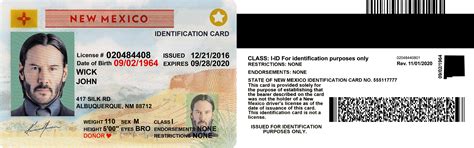 New Mexico ID Card in PSD Format - Professional US ID Card Template ...