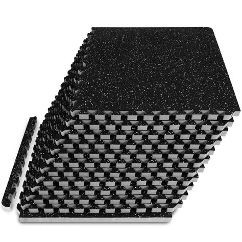 Snapklik.com : Rubber Top Exercise Puzzle Mat 3/4-inch, 48 SQFT, 12 ...
