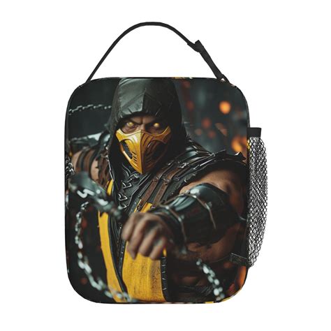 Mortal Kombat Lunch Bag Reusable Lunch Tote Bag Insulated Portable ...
