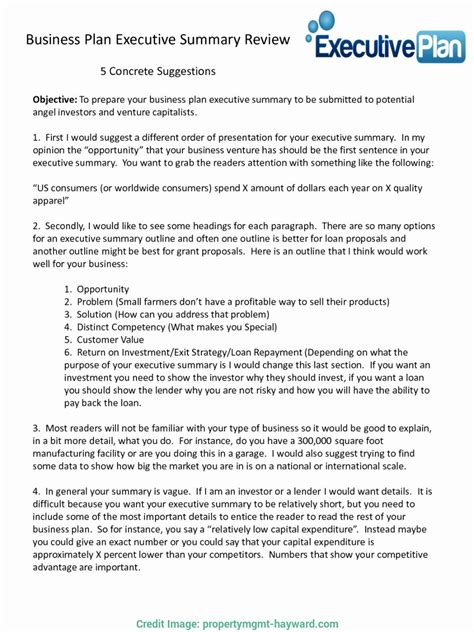 Proposal Executive Summary Examples 的图像结果