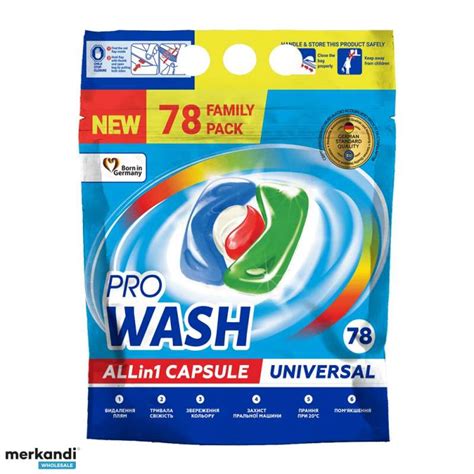 PRO WASH All in 1 Universal Laundry Capsule 78 Capsules - Hungary, New ...