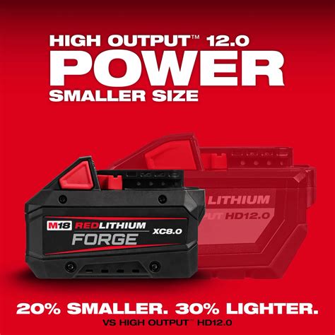 M18™ REDLITHIUM™ FORGE™ XC8.0 Battery | Milwaukee Tool