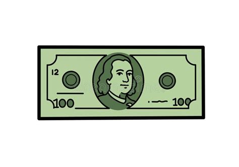 100 bill clip art stock vector. Illustration of monetary - 371783399