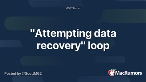 Image result for Attempting Data Recovery Loop