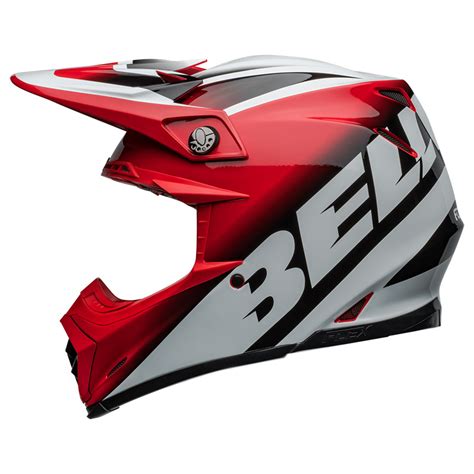 Bell Moto-9S Flex Rail Red White Helmet