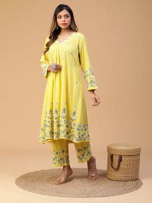 Hand Embroidered Cotton Angrakha style Lucknow Chikan Rust Red Kurta S ...