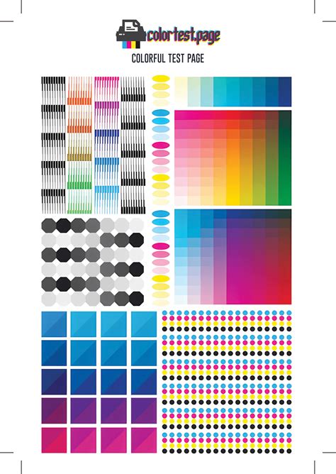Color Ink Test Page 的图像结果