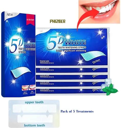 phizller Teeth Whitening Strips Smoker Stain Removal For Smokers ...