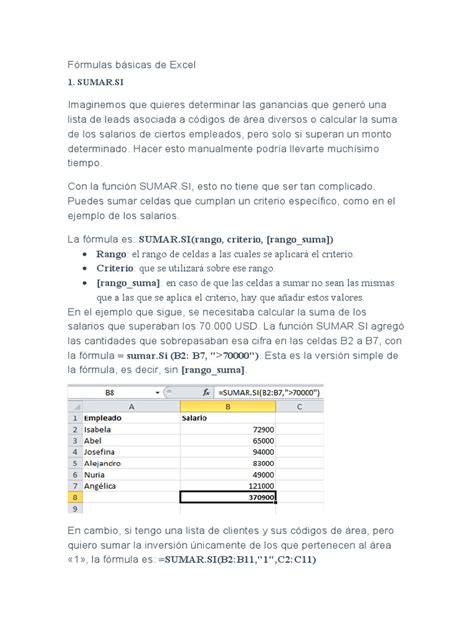 Formulas De Excel Basico 的图像结果