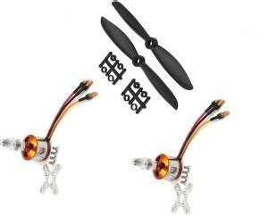 INVENTO 2Pcs 1200KV BLDC Brushless Motor + 6045 6x4.5 6 inch Automotive ...