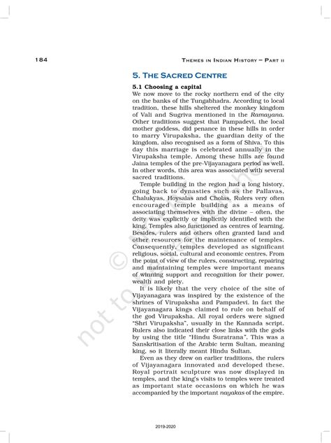 An Imperial Capital Vijayanagara - NCERT Book of Class 12 Themes In ...