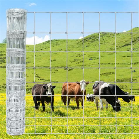 Amazon.com : Farm Fence 5ft x 164ft Heavy Zinc Coating Cattle Fence,Galvanized Field Wire ...