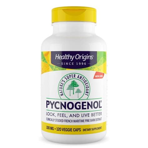 Healthy Origins Pycnogenol -- 100 mg - 120 Vegetarian Capsules - Vitacost