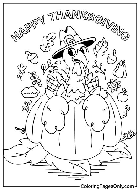 118 Turkey Coloring Pages - ColoringPagesOnly.com