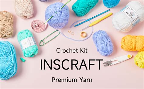 Tusmad 113 Piece Crochet with Yarn Set–1600 Yards Assorted Yarn 73PCS ...