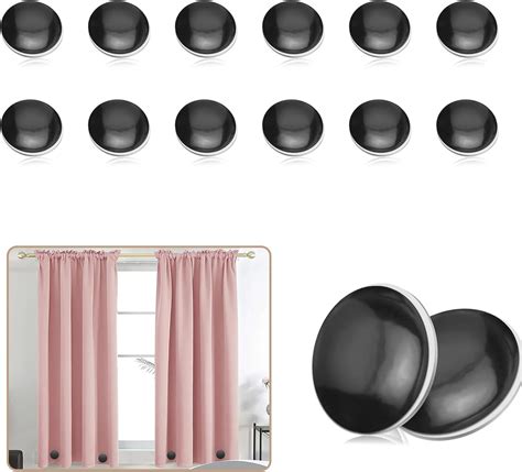 12Pcs Magnetic Shower Curtain Weights Bottom, Drapery Curtain Magnets ...