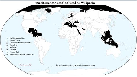 Mediterranean Sea World Map