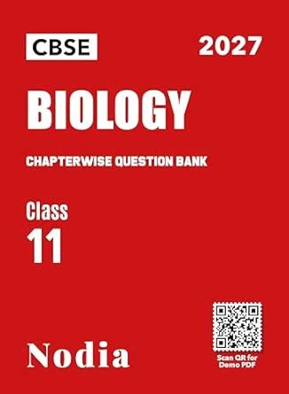 CBSE Class 11 Biology Chapterwise Question Bank 2027 Exam | As per ...