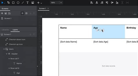 Add Buttons to Sort Access Form Data 的图像结果