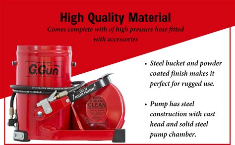 STA Grease Gun Bucket| High Pressure Grease Pump Complete with Handle ...