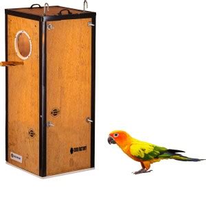 cribfactory Plywood Breeding Box with Door & Tray for Sun Conure ...