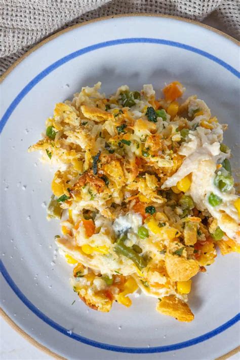 Creamy Chicken Vegetable Casserole - Sweet Cs Designs
