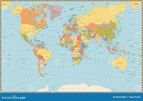 Large Detailed World Map 的图像结果