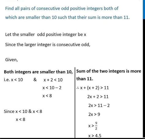 Find all pairs of consecutive odd positive integers both of which are ...