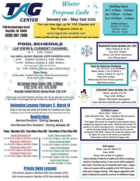 TAG Center - City of Mayville - TAG Center - City of Mayville