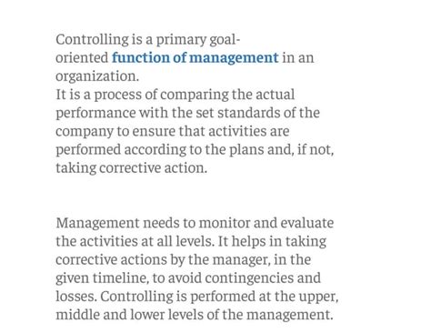 Controlling in Management 的图像结果