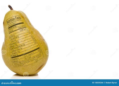 Pear Nutrition Facts stock photo. Image of crop, carbohydrate - 10839266