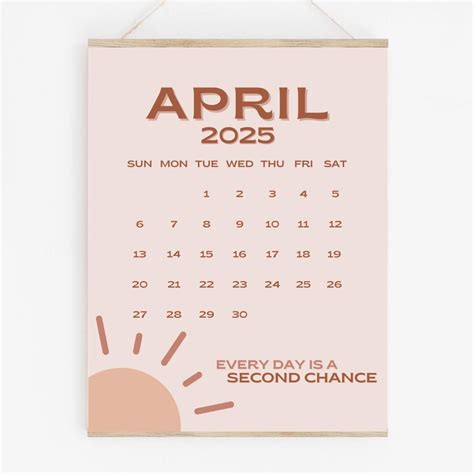 April 2025 Calendar Printable PDF April 2025 Calendar Page April 2025 ...
