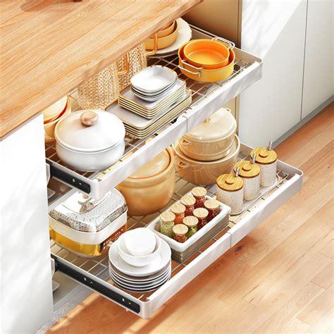 Pull out Cabinet Organizer, Expandable(20.5"-30") under sink organizer ...