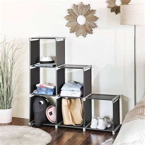 Cube Storage Rack Staircase Organiser Six Cube Bookcase By Momentum