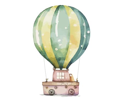 Hot air balloon designs watercolor 21939102 Vector Art at Vecteezy