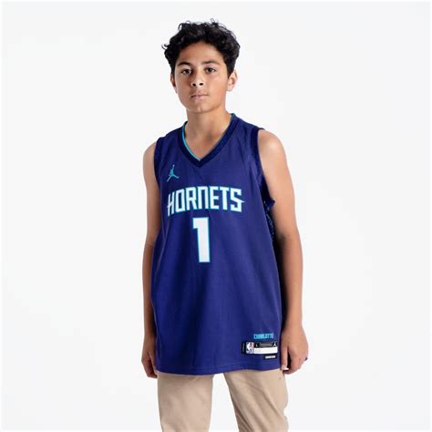 Баскетбольная джерси 2022-23 Charlotte Hornets LaMelo Ball #1 Youth ...