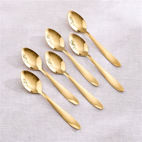 Buy Glister Sobeka Set of 6 Stainless Steel Dinner Spoons from Home ...